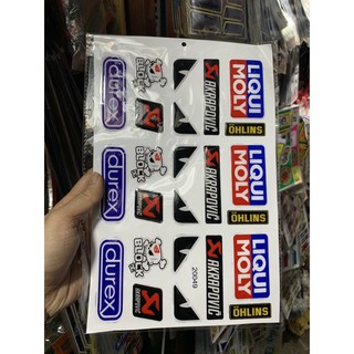 tem logo , nhãn dán mới mắt đen fendi  liqui moly durex