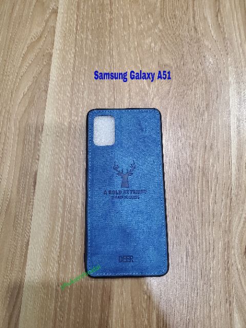 Ốp lưng Samsung A51 / A71 / A52 chống sốc vải đầu hươu cao cấp