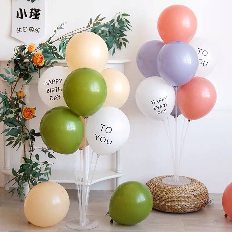 Bóng tròn in chữ Happy Birthday To You trang trí sinh nhật phong cách Hàn Quốc