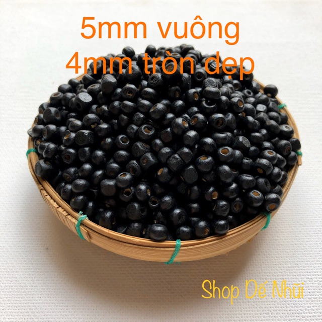 10g Hạt Gỗ 4mm/5mm