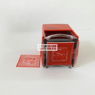 Dấu triện tứ phủ 4*4 cm liền mực