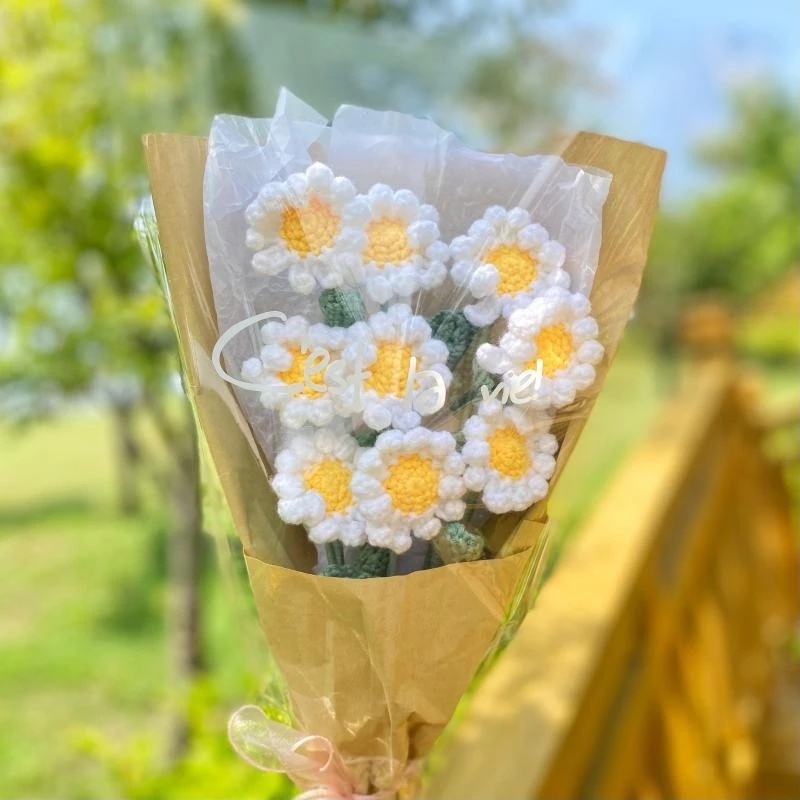 Hàng Bán Chạy Bó Hoa Hồng Đan Len Thủ Công Hoàn Thiện Hoa Hướng Dương Hoa Tulip Quà Tặng Ngày Lễ Tình Nhân Cho Ngày Của Mẹ