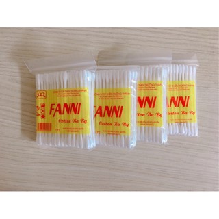 Sỉ 12 gói Tăm bông cho bé tăm bông Fanni ngoáy tai cho trẻ em