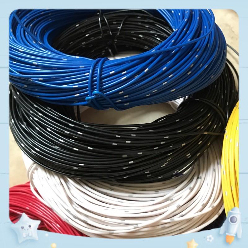 Dây điện đơn mềm lõi đồng 0.5mm2 - Chất lượng tốt| Màu Xanh - Đỏ - Vàng - Đen - Trắng - Tím - Cam - Nâu