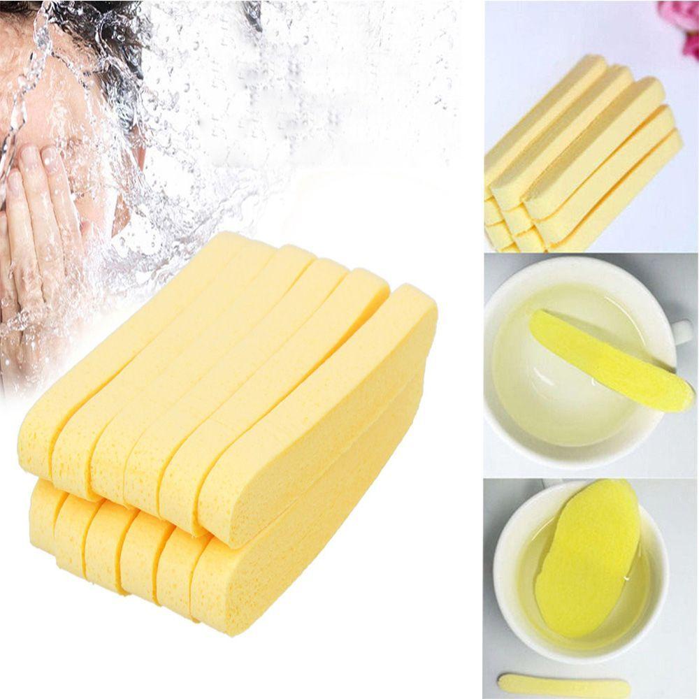 CLEOES Mút Nén Rửa Mặt Tẩy Trang Chăm Sóc Da Màu Vàng