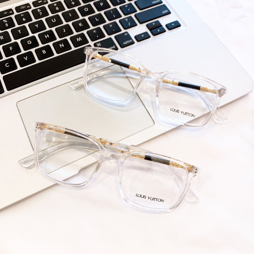 Gọng kính cận vuông A1014 kèm sẳn tròng 0 độ chống ánh sáng xanh bảo vệ mắt trước màn hình phù hợp mặt tròn, dài | BigBuy360 - bigbuy360.vn