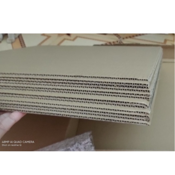 Khổ 50x100cm Combo giấy carton các-tông 3 lớp dày 3mm, 5 lớp dày 6mm làm mô hình, đóng thùng, trang trí