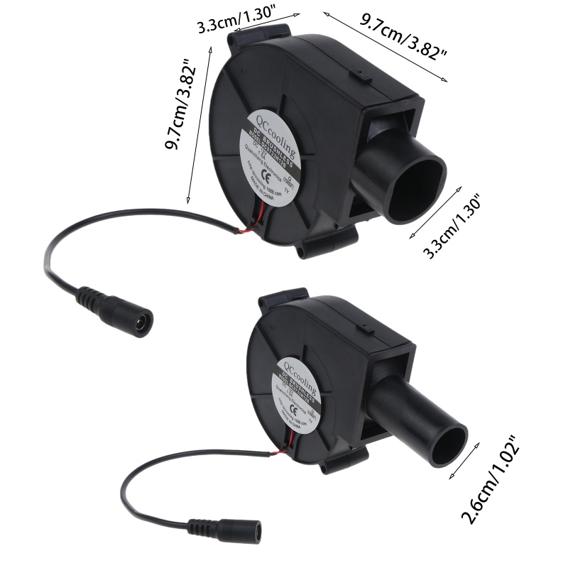 Quạt Thổi Khí Nướng Thịt BBQ Ngoài Trời 9733 4500R 5.5x2.1mm 12V