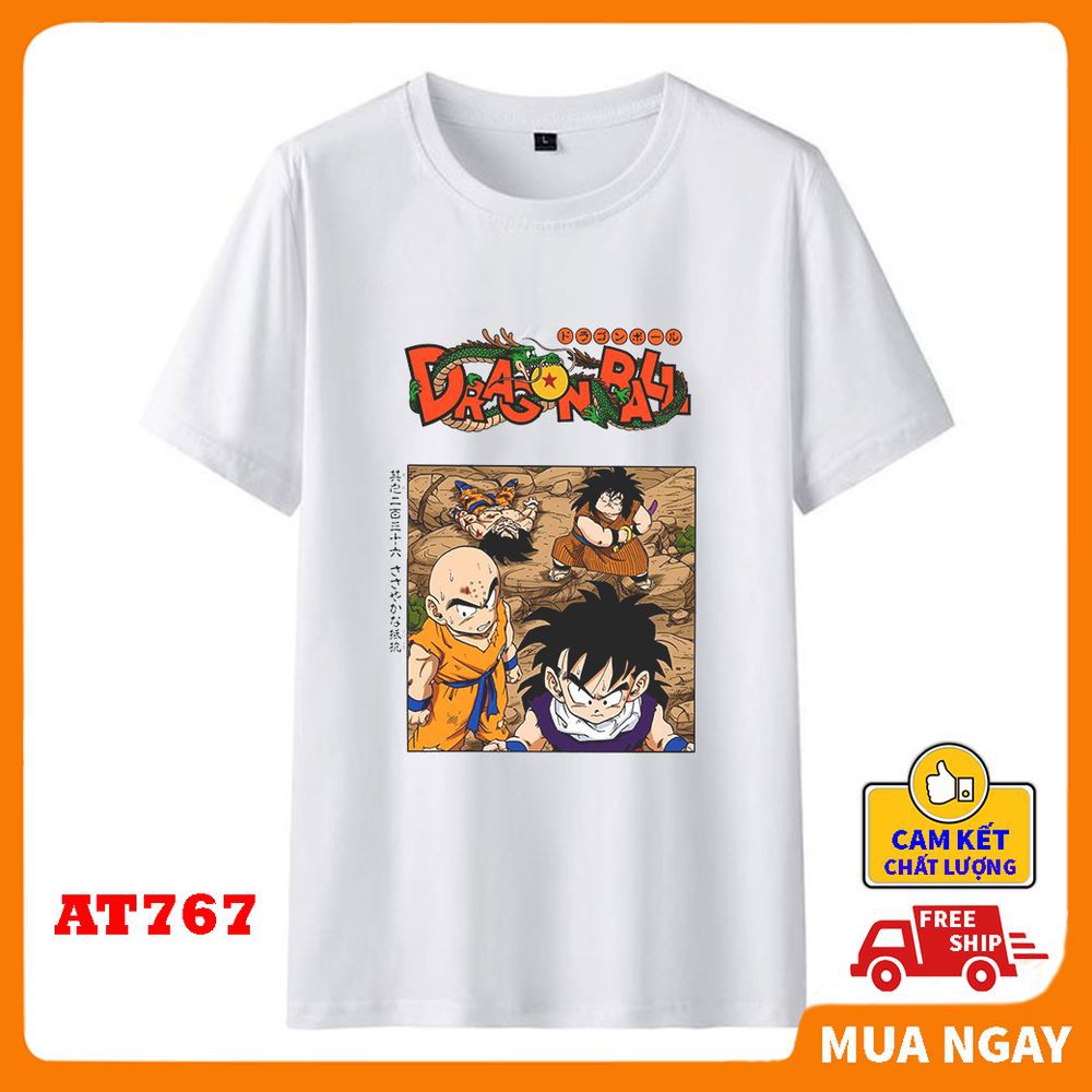 ÁO thun nam nữ rẻ đẹp in hình 7 Viên Ngọc Rồng DRAGON BALL cổ tròn áo rộng vải mềm mịn dày dặn thoáng mát cao cấp 2020