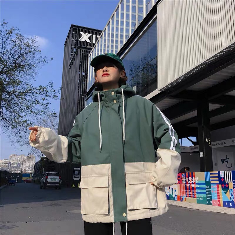 Áo khoác dù unisex form rộng Túi Hộp, nam nữ ulzzang WIND | BigBuy360 - bigbuy360.vn