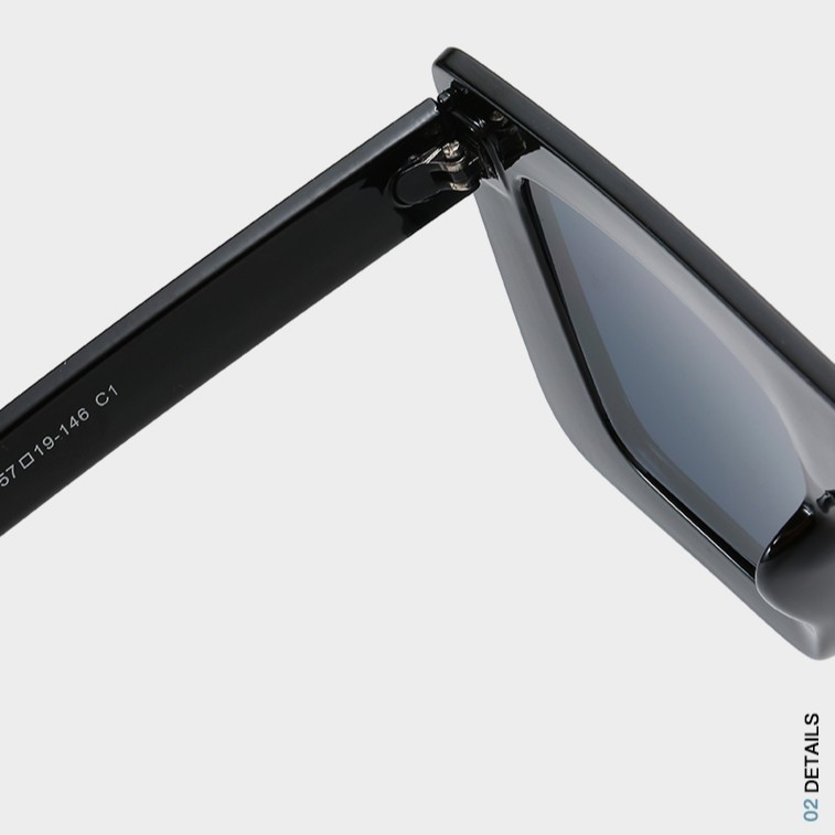 Kính mát gọng vuông bản to sang trọng cho nữ