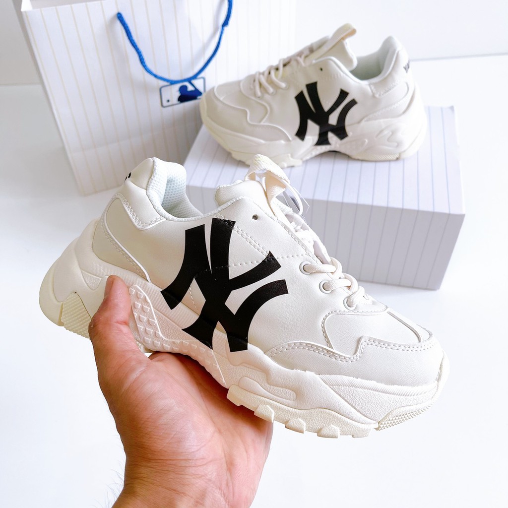[Bản logo in 3D]Giày sneaker 𝗠𝗟𝗕 Tăng chiều cao 5cm - Chunky A New York Yankees