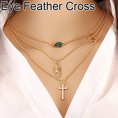 Dây chuyền nhiều tầng kết chuỗi ngọc sang trọng