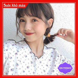 Dây chun hoa cúc - Dây chun buộc tóc - nơ buộc tóc Hàn Quốc hot trend