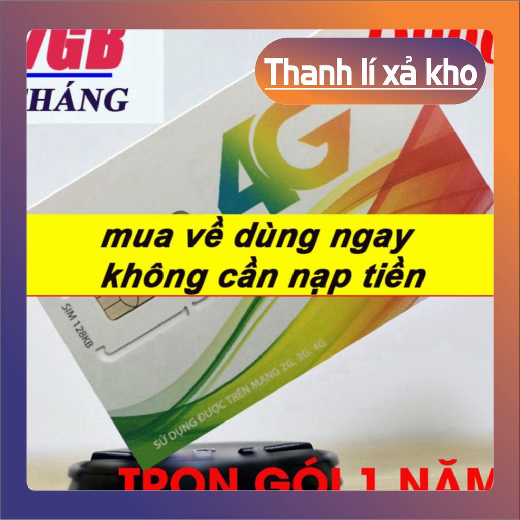 HẠ GIÁ 70% SIM 4G VIETTEL D900 KM 7GB/THÁNG MUA 1 LẦN XÀI TRỌN GÓI 1 NĂM HẠ GIÁ 70%