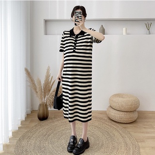 Váy bầu thời trang thu đông công sở chất thun cotton