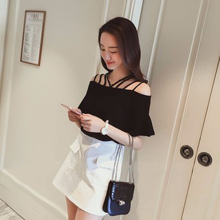 SUXI Áo Thun Trễ Vai Size Lớn