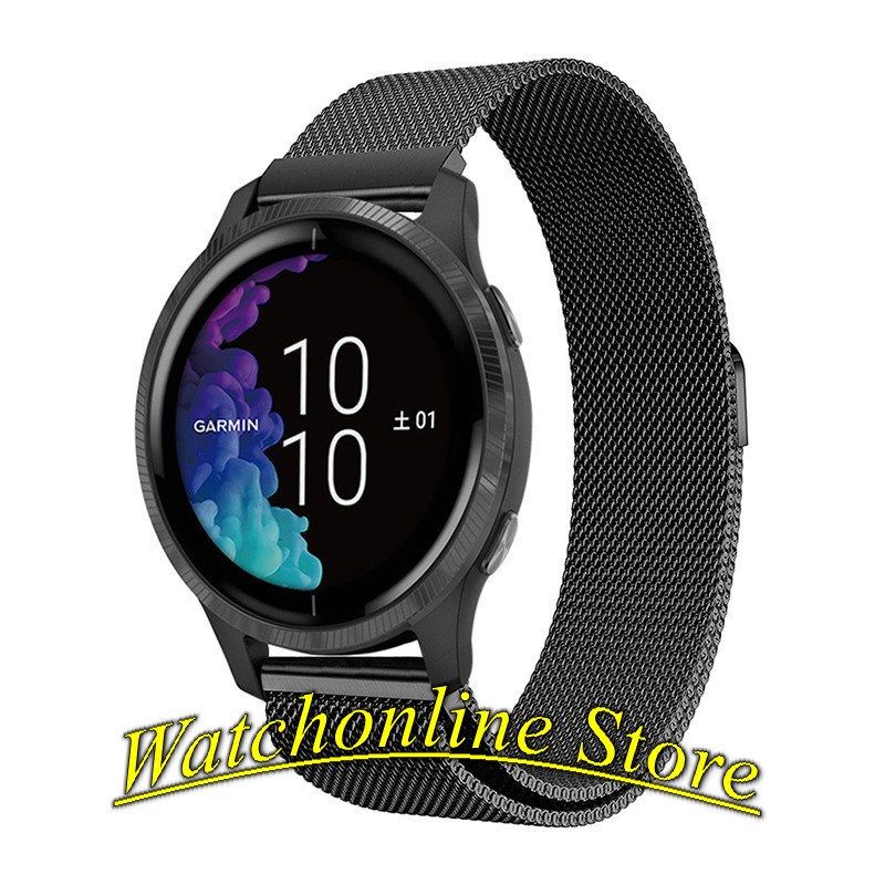 Dây đeo nam châm thép không gỉ Garmin Vivoactive 3 /3 music Venu 2 2S SQ Forerunner 245/245M 645 645M Move 3 (20mm)