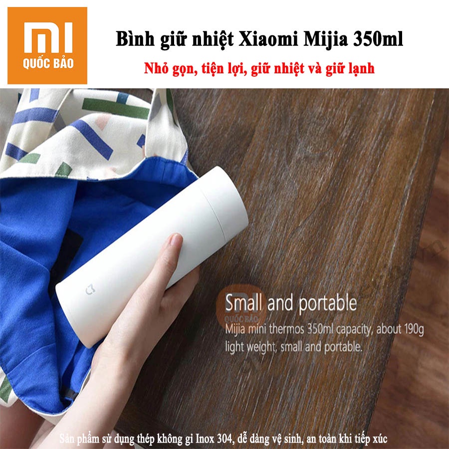 Bình giữ nhiệt Xiaomi Mijia 350ml- Tiện lợi, an toàn