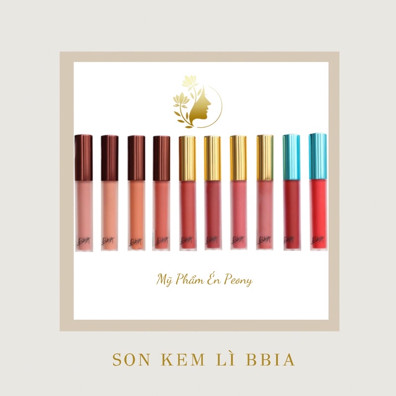 (  Màu Hot )Son kem lì Bbia Last Velvet Lip Tint Hàn Quốc Full Version