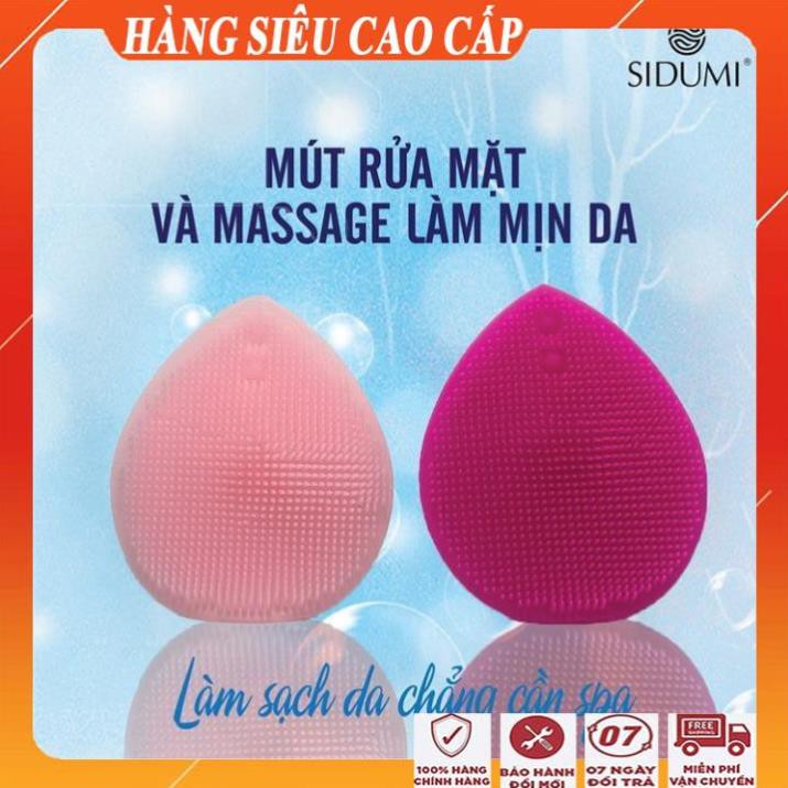 [FreeShip - HÀNG NHẬP KHẨU] Miếng rửa mặt silicon đa năng tẩy da chết và massage làm mịn da/Mút rửa mặt sidumi