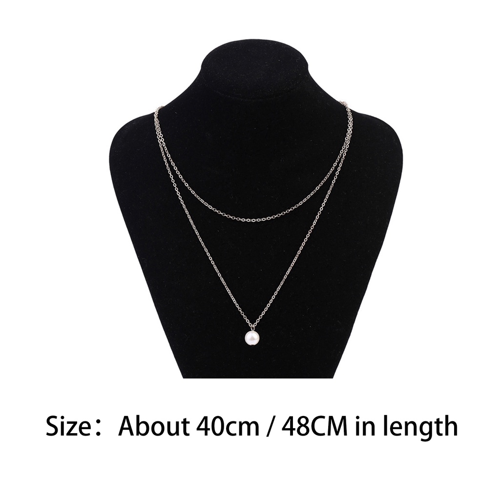 Dây chuyền hợp kim mạ vàng ngọc trai giả sang trọng quý phái dành cho nữ