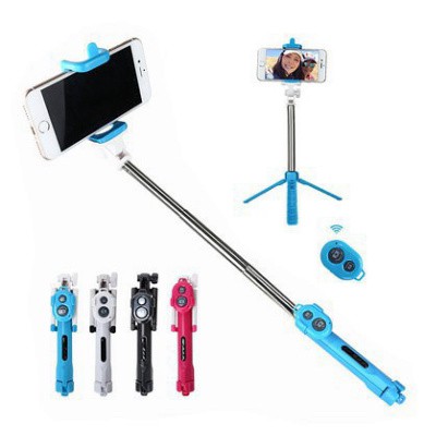 Gậy Chụp Ảnh Bluetooth Có giá đỡ 3 chân gậy loại mới 4x | BigBuy360 - bigbuy360.vn