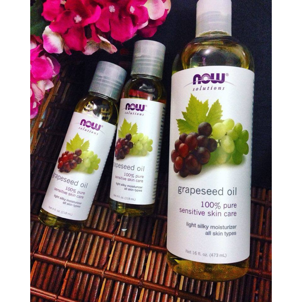 [ Chai lớn 473ml ] - Dầu Hạt Nho Now_NOW Solutions Grapeseed Oil