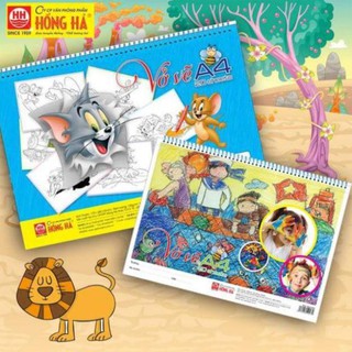 Vở vẽ A4 lo xo hồng hà