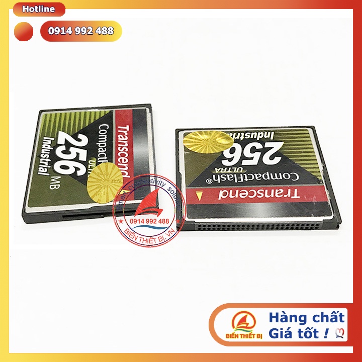 Thẻ nhớ 256MB Transcend CompactFlash Industrial - CF memory card dùng cho máy CNC máy công nghiệp