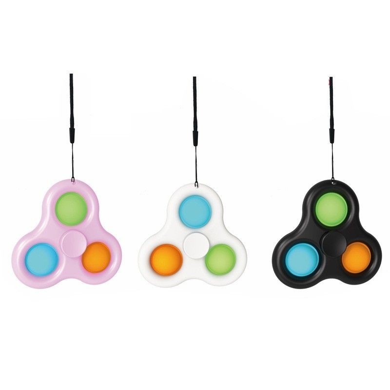 Dimple Simple Spinner Fidget - Pop It Bấm Bong Bóng Con Quay [Shop Bé Cát]