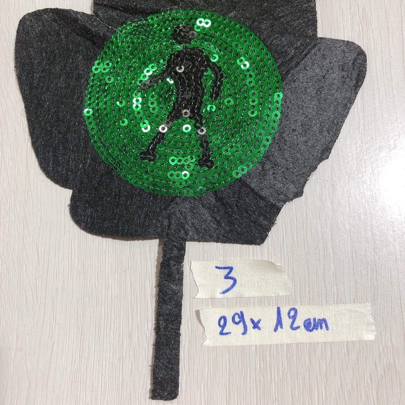 Sticker hình thêu hoạt hình cute kim sa