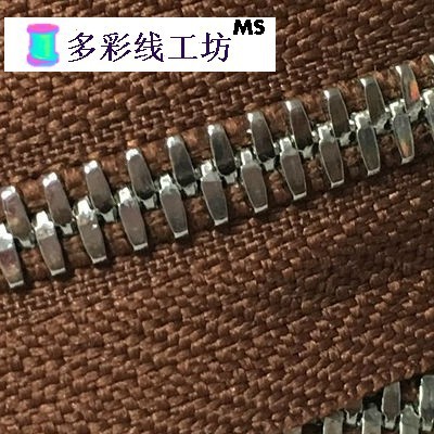 Dây khoá kéo zip YKK 2 chiều răng 3 bạc - phụ kiện làm đồ da handmade