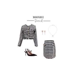 Set dạ tweed Diana set - MOONHEE