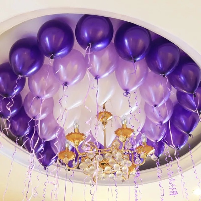 100 bóng nhũ trang trí tiệc kích thước 12 inch