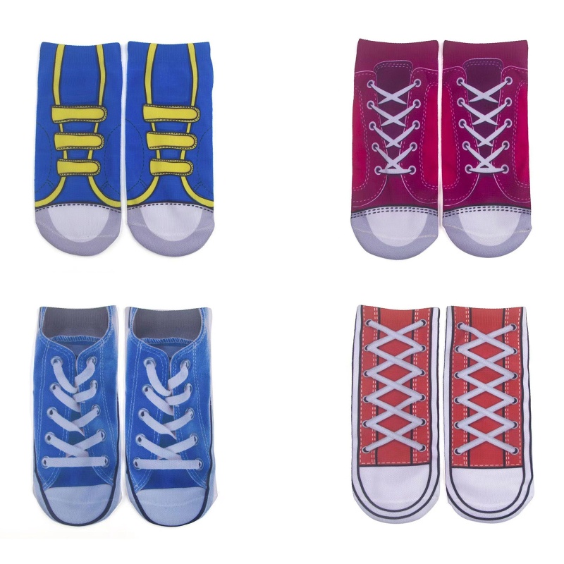 Xixi Đôi Vớ Thuyền In Hình Bàn Chân 3D Vui Nhộn Dành Cho Cả Nam Và Nữ