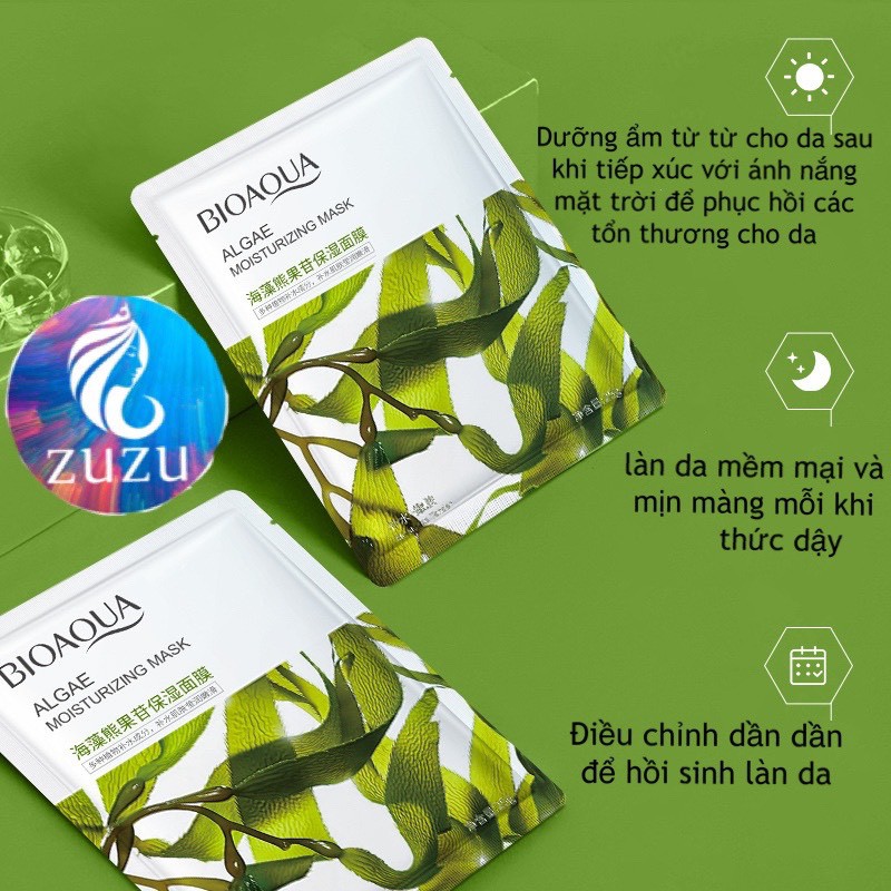 [N161] Mặt Nạ Bioaqua Tảo Biển Sản Sinh Collagen Phục Hồi Da