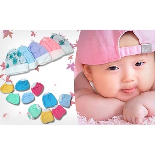 Combo 5 nón, 10 bao tay, 10 bao chân cho trẻ sơ sinh
