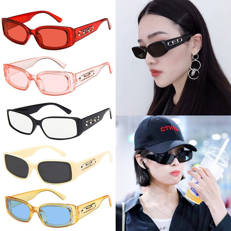 Kính mát gọng nhỏ kiểu dáng Hàn Quốc theo phong cách retro