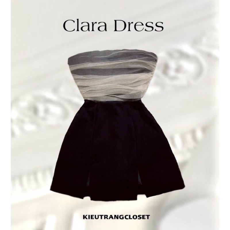 VÁY QUÂY XẺ CHÂN PHA LƯỚI [CLARA DRESS]