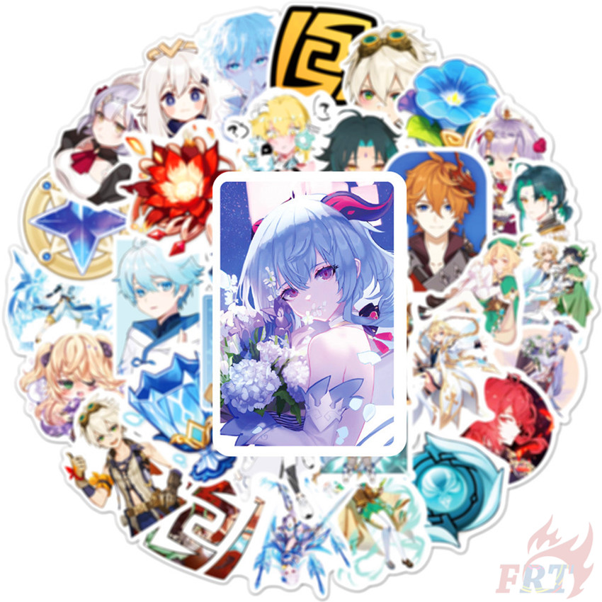 ❉ Genshin Impact - Series 05 Cartoon Games Stickers ❉ 50Pcs/Set DIY Fashion Luggage Laptop Skateboard Doodle Decals Stickers