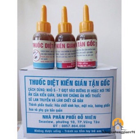 COMBO 2 LỌ THUỐC DIỆT KIẾN - GIÁN - DIỆT TẬN GỐC