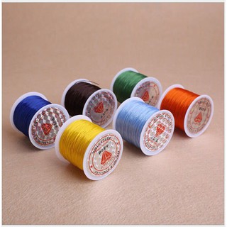 1 cuộn 10 mét dây thun co giản sỏ hạt vòng đeo tay - Dây loại mỏng 0.3ly