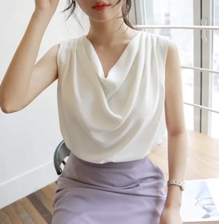 Áo lụa cổ đổ hàng cao cấp