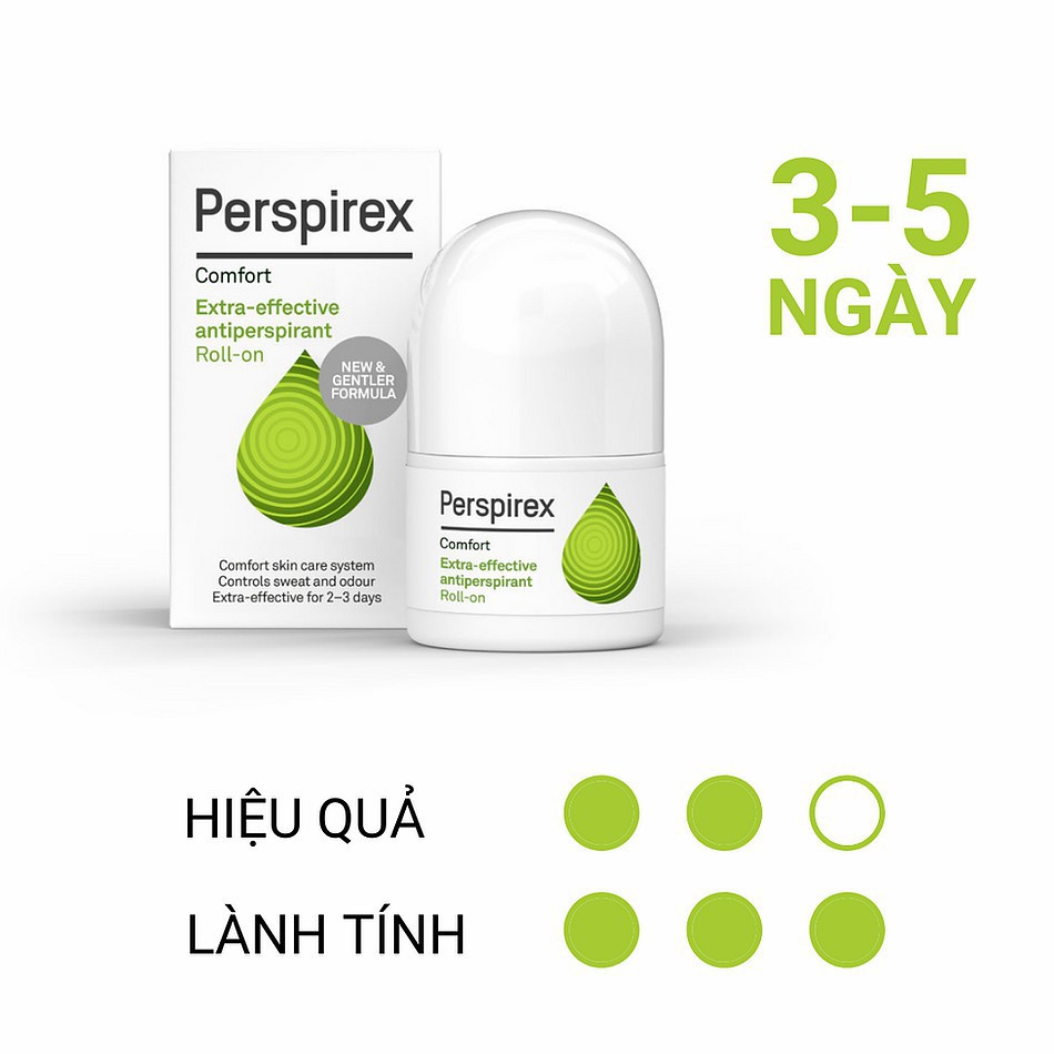 Lăn Khử Mùi Perspirex Roll-On 20ml Giúp Khử Mùi Và Ngăn Tiết Mồ Hôi Hiệu Quả