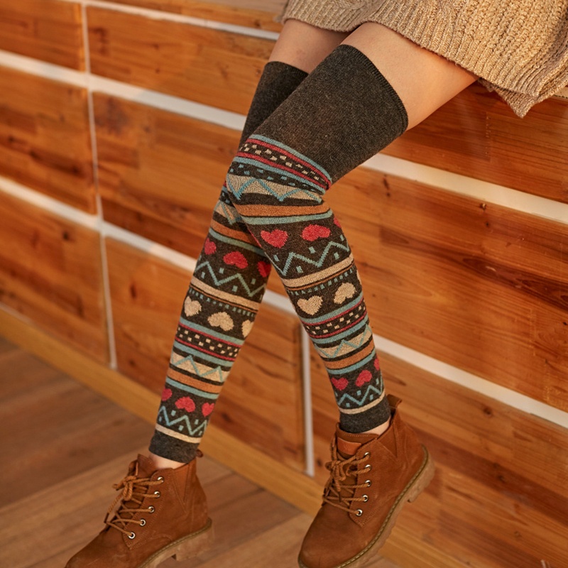Tất Ống Chân Giữ Ấm Thời Trang Mùa Đông Cho Nữ