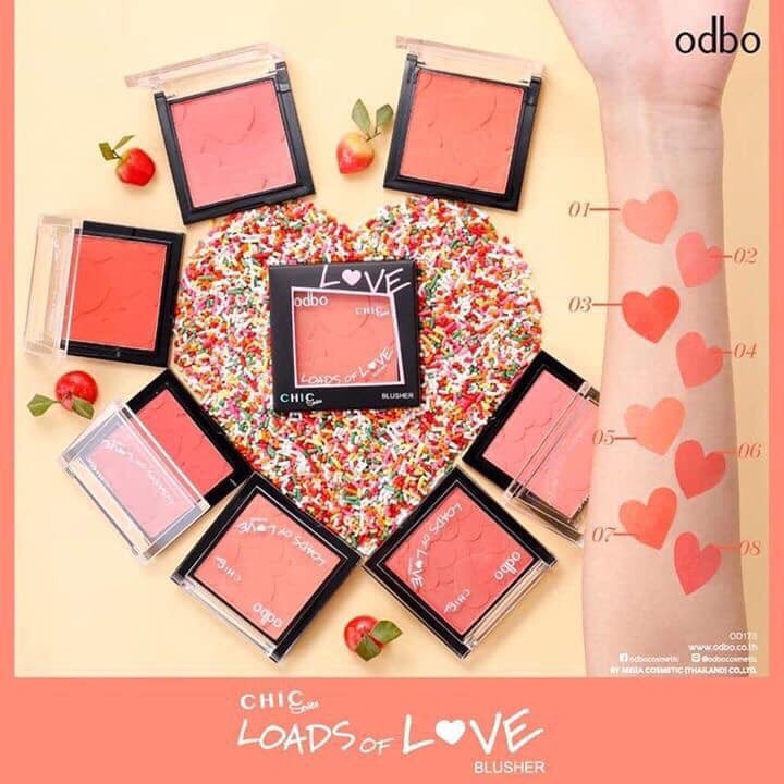 [Thái Lan] Phấn Má Hồng Odbo Loads Of Love OD175