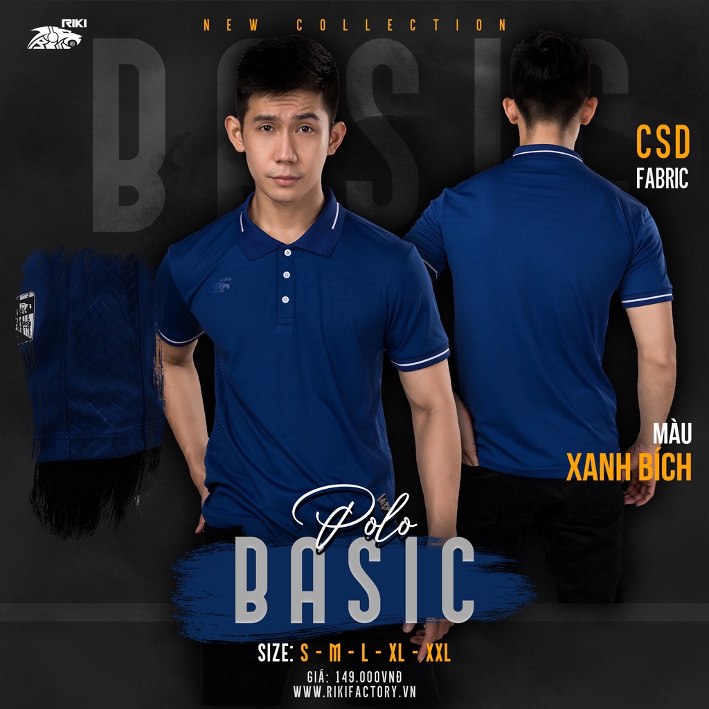 Áo Thun Thời Trang Nam Nữ - Áo Polo Chính Hãng Riki Basic - Mẫu Mới Nhất 2022
