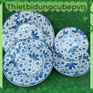 Set dĩa sứ hoa văn cao cấp