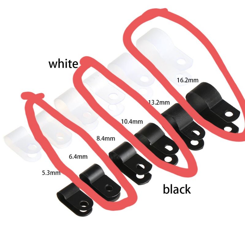 Kẹp chữ R treo dây điện 100 cái